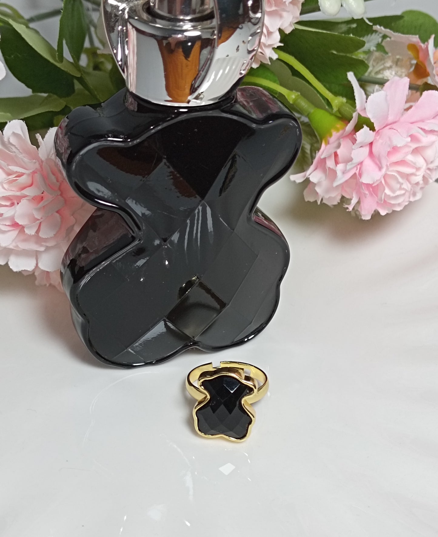 Anillos acero motivo silueta OSITO